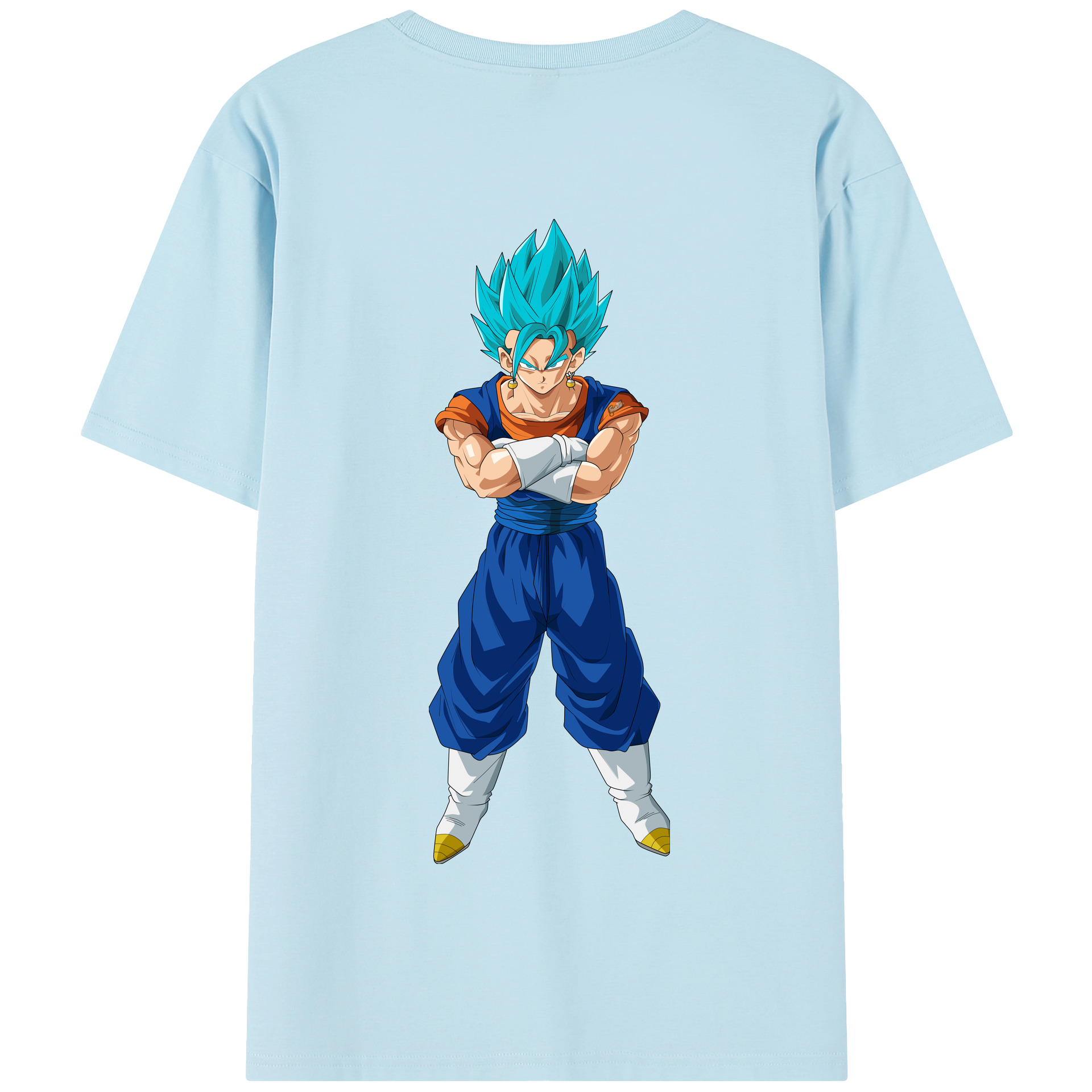 （画像用） ドラゴンボール ベジット DRAGON BALL Vegetto 綿100％半袖Tシャツ（背面プリント）